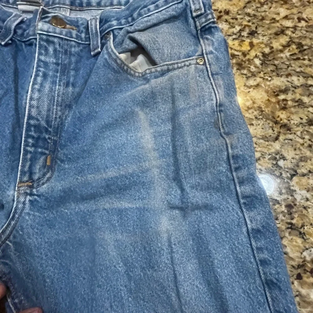 Carhartt Relaxed Fit Jeans Mens 34x32 Medium‎ Wash Blue Denim Straight Leg Pants